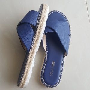 Nine West blue espadrille sandals
